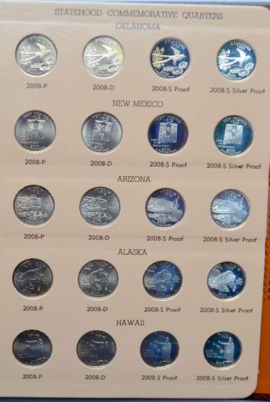 Washington Statehood Quarters 2004-2008 Complete w