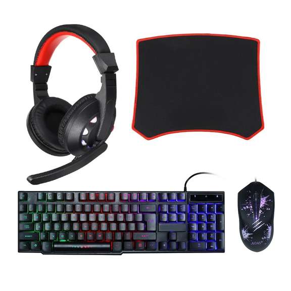 Gaming Kit Set Keyboard Mouse Mouse Pad Gaming Headset