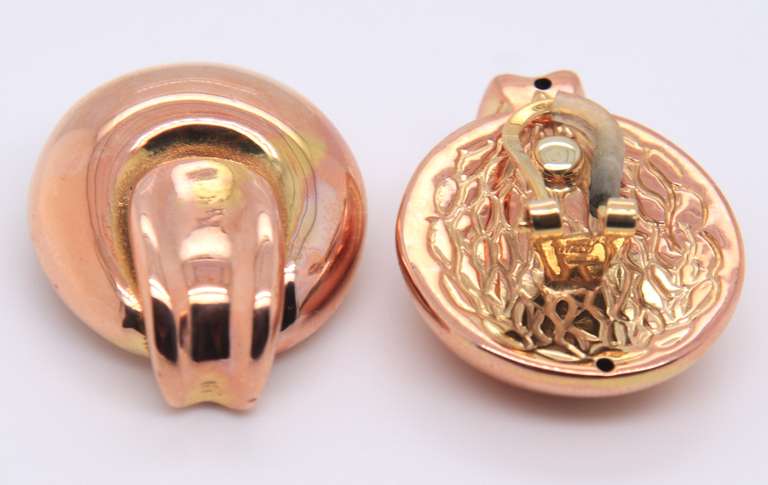 Charming Rose Gold Double Loop Knot Earrings