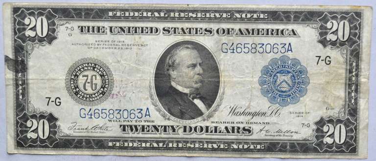 $20 1914 Series Cleveland FRN