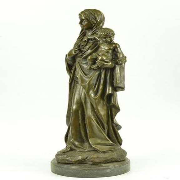 Mother Virgin Mary Bronze Statue
