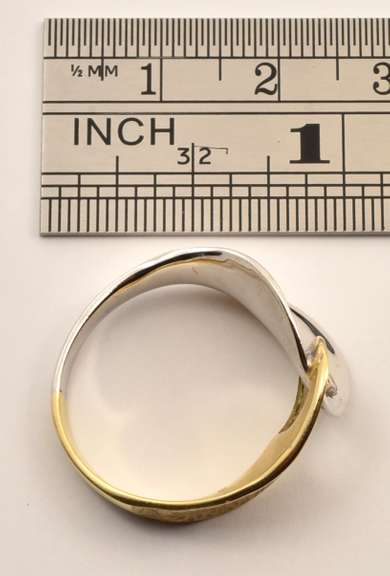 Modern Bi-Color Gold Ring