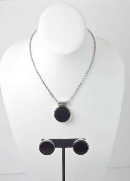Earring & Necklace Set in Sterling