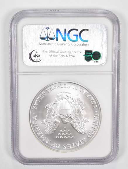 MS70 2006-W American Silver Eagle - 20th Anniversary - Graded NGC