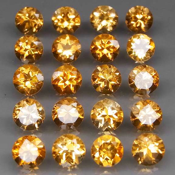 Ravishing 8.67ct top golden eye clean Citrine set