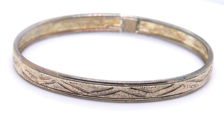 Vintage Sterling Silvr Bangle Bracelet