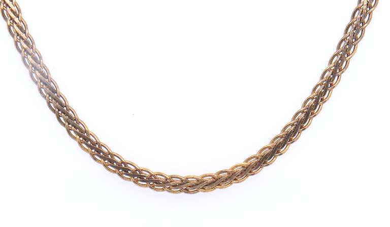 Vintage Sterling Silver Italian Fancy Link Chain Necklace