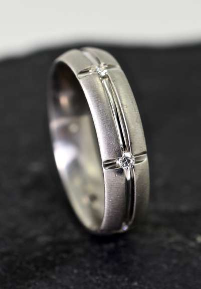 Exquisite Platinum and Diamond Band by Verragio