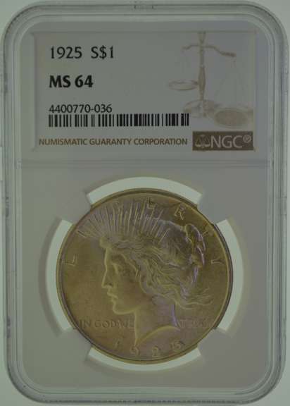 1925 Silver Dollar NGC MS64