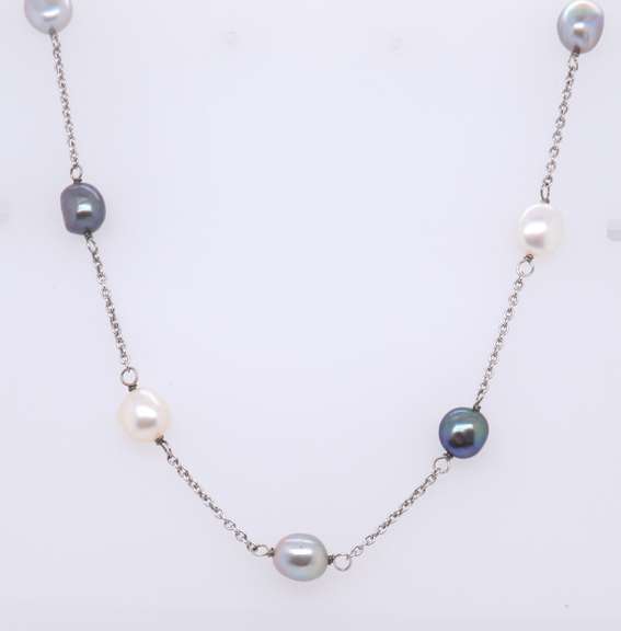 Sterling Silver Pearl Necklace