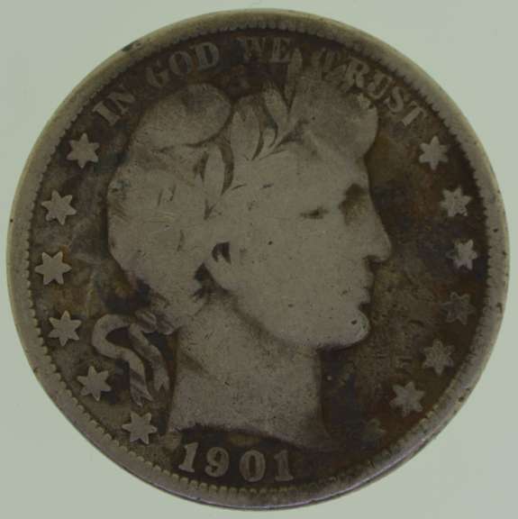 1901 Barber Half Dollar