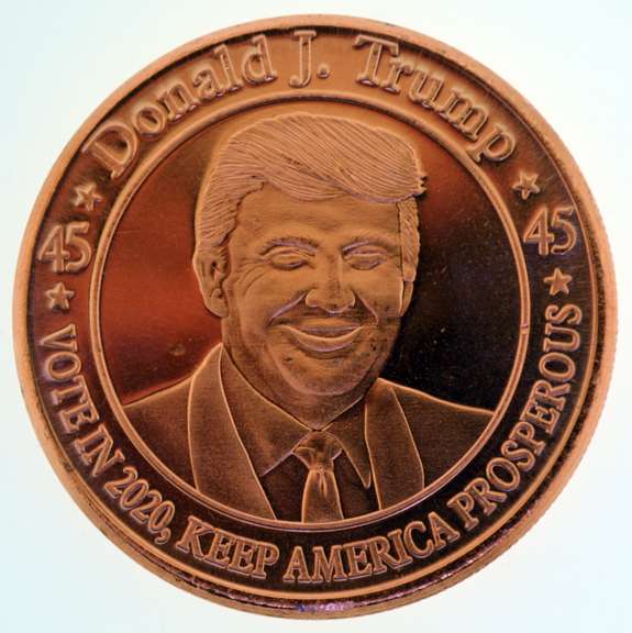 Trump Vote in 2020 1 oz .999 Fine Copper Round