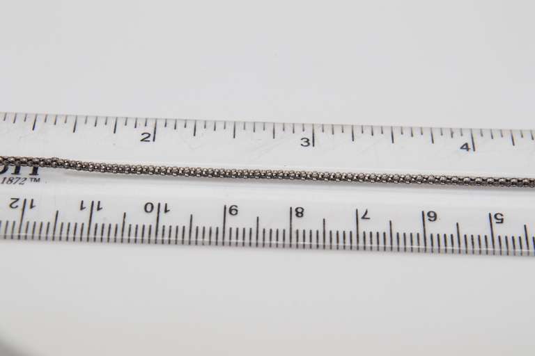Vintage Sterling Silver Italian Popcorn Chain Necklace