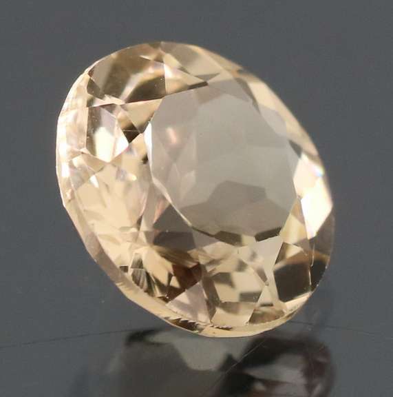 Exciting 3.09ct 9mm champagne Imperial Topaz solitaire