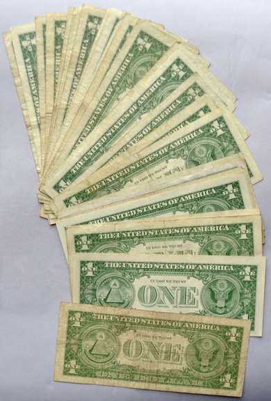 24 $1 Assorted Silver Certificates