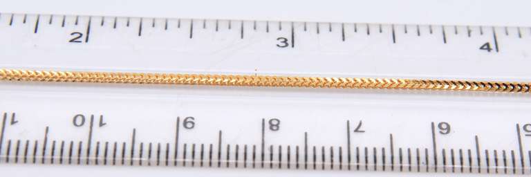 Simple 22kt Yellow Gold Foxtail Chain Necklace