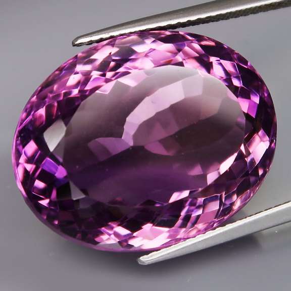 Magnificent 32.67ct deep violet Amethyst