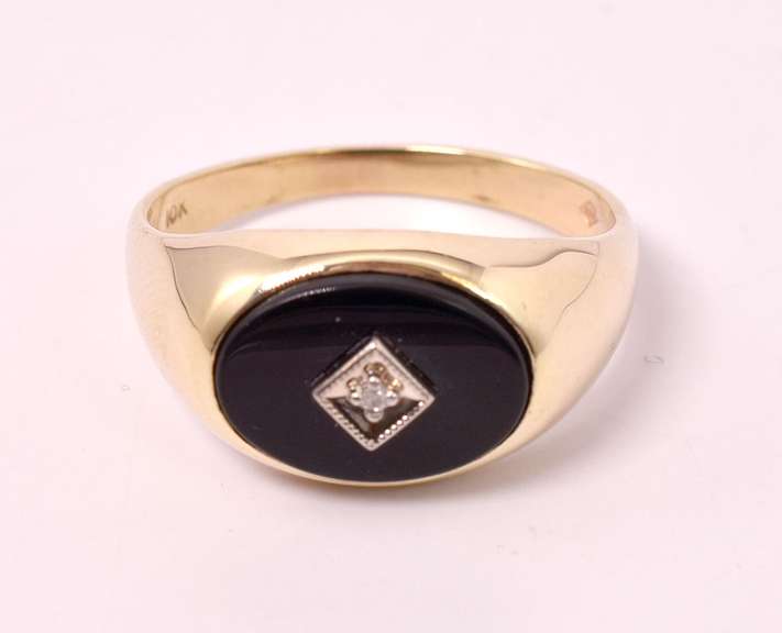 Men's Black Onyx Ring