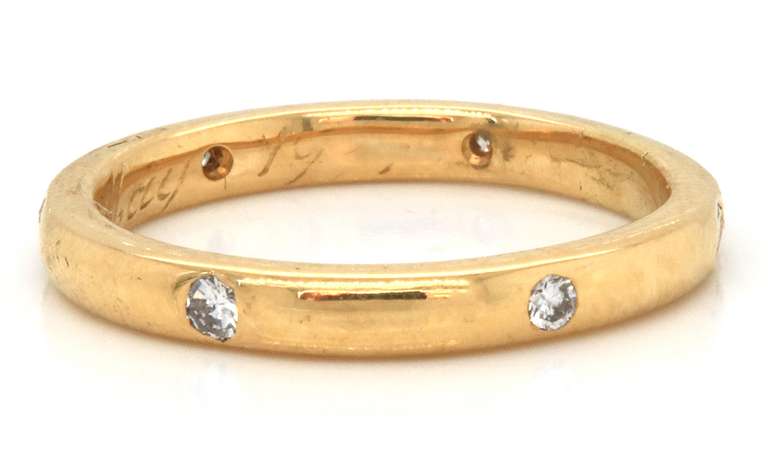 Fabulous 18kt Round Diamond Bezel Set Solitaire Ring