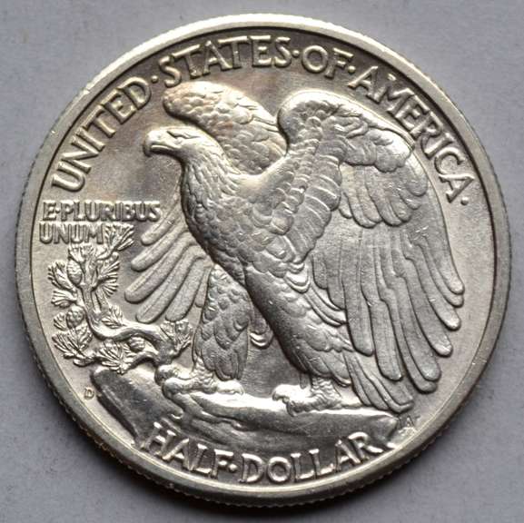 1942 D BU Walking Liberty Half