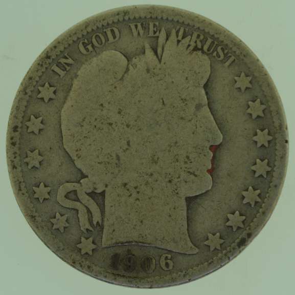 1906-O Barber Half Dollar