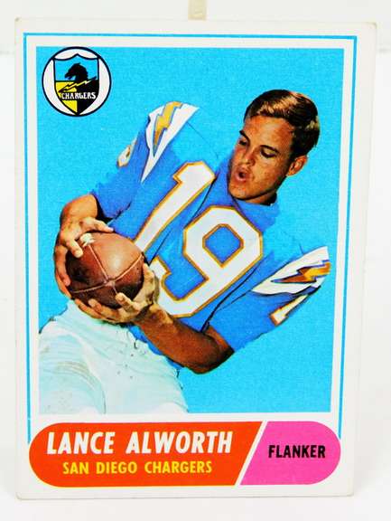 1967 Lance Alworth Topps Football Card