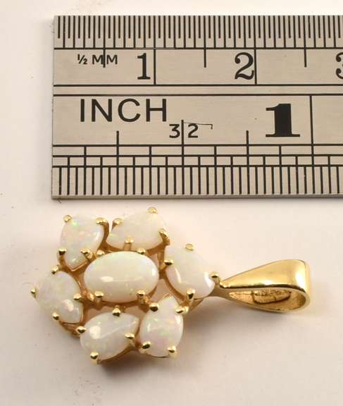 Nice Opal Cluster Pendant