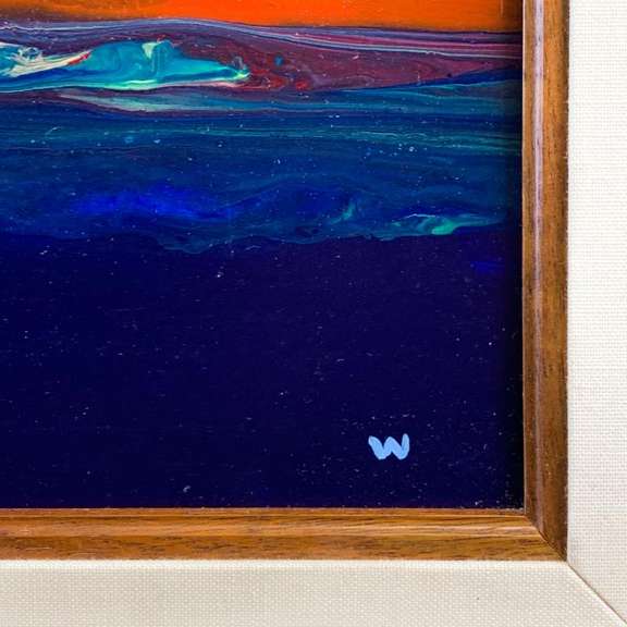 Wyland, "Natures Colors" Hand Signed Original Painting on Board with Letter of Authenticity.