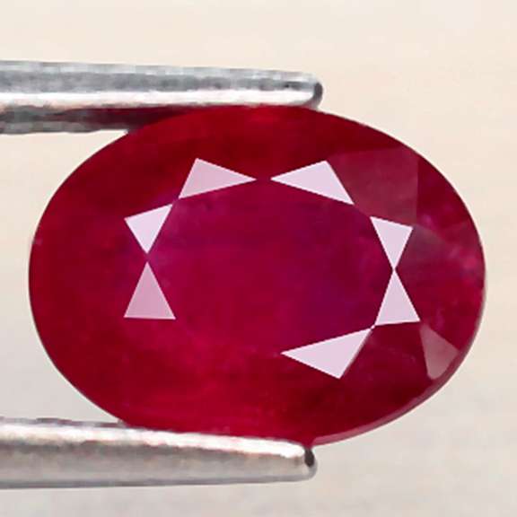 Glistening 1.32ct blood red Ruby