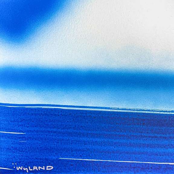 Wyland, "Fluke" Framed, Hand Signed Original Painting with Letter of Authenticity.