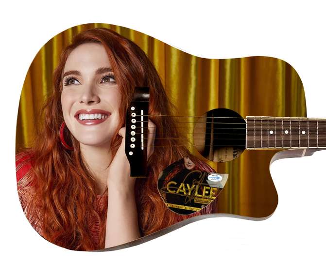 Caylee Hammack Autographed Signed Custom Graphics Photo Guitar ACOA