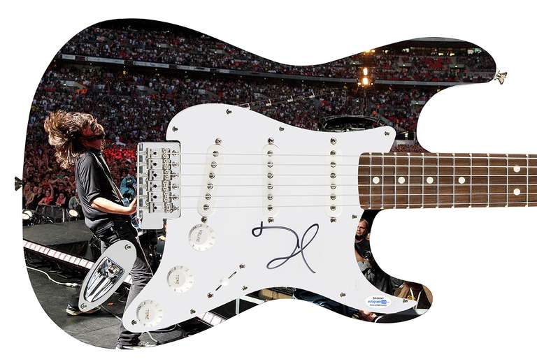 Dave Grohl Autographed Signed Custom Photo Graphics Guitar ACOA