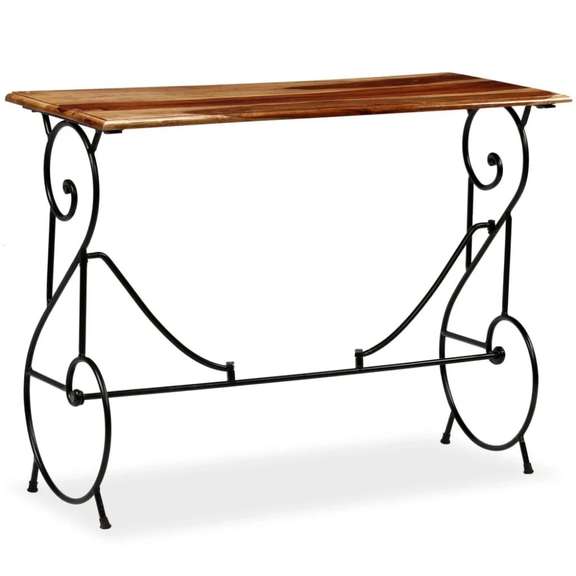 Console Table Solid Sheesham Wood 39.4inx15.7inx29.5in