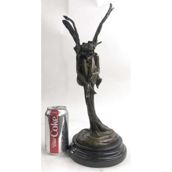 Fairy Fantasy Winged Bronze Sculpture