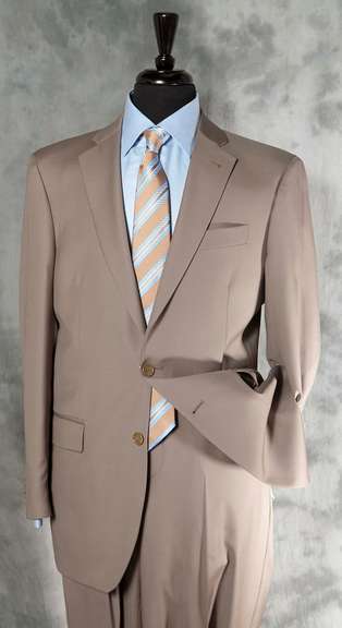 Super Fine Quality Tan Color Italian Suit By Galante