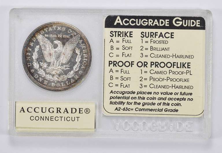 A3-65c 1881-S Morgan Silver Dollar - Accugrade Graded