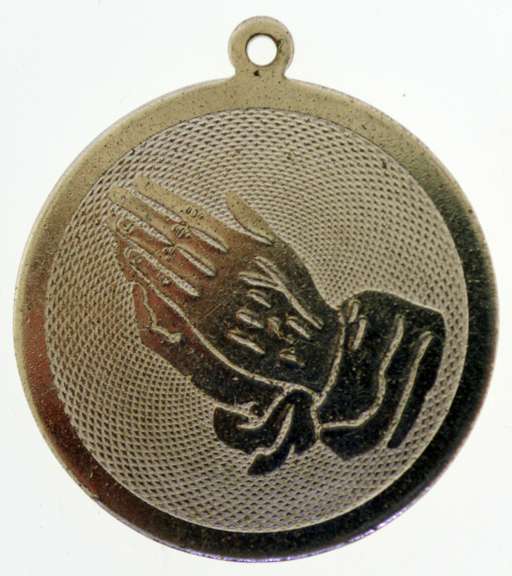 Praying Hands Silver Plaque