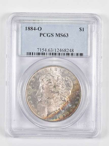 MS63 1884-O Morgan Silver Dollar - Graded PCGS