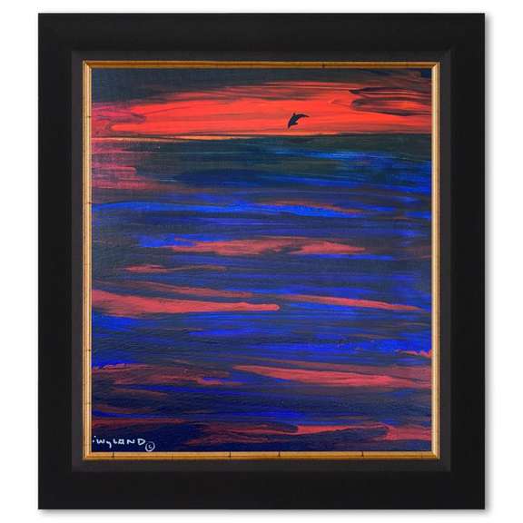 Wyland, Framed Original Painting on Canvas, Hand Signed by the artist and with a letter of authenticity.