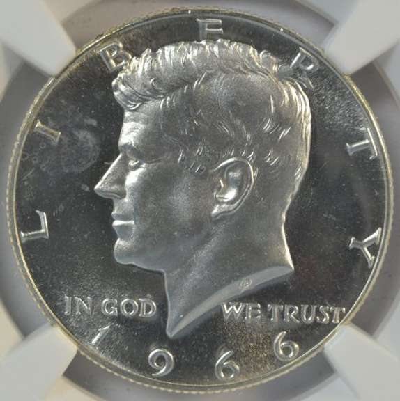 Superb NGC MS67 CAMEO 1966 Special Mint Set Silver 50c