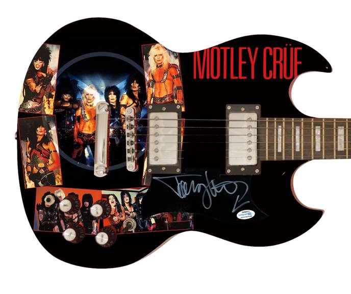 Motley Crue Tommy Lee Autographed Album Lp cd Poster Photo Guitar ACOA