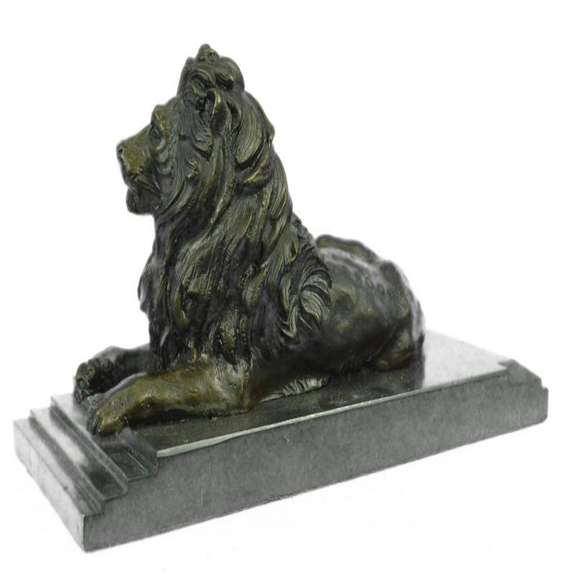 African Lion Wild Life Animal Edition Bronze Sculpture