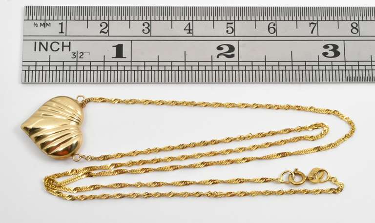 Cute Puffed Heart Necklace