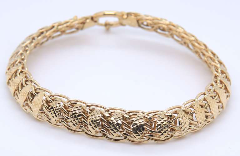 Favorite Yellow Gold Fancy Link Bracelet