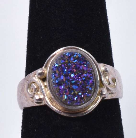 Sterling Silver Druzy Ring