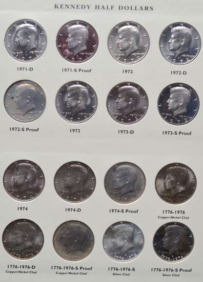 Kennedy Half Dollars 1964 -1987 Complete
