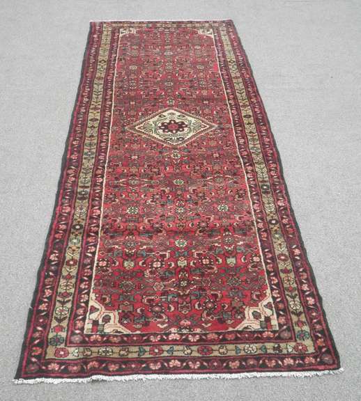 Semi Antique Persian Hosseinabad 3.9x9.7