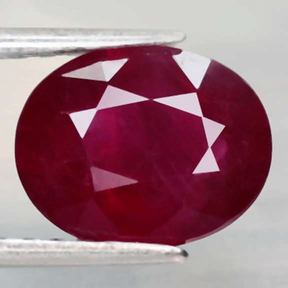 Fantastic 3.27ct oval cut rich blood red Ruby