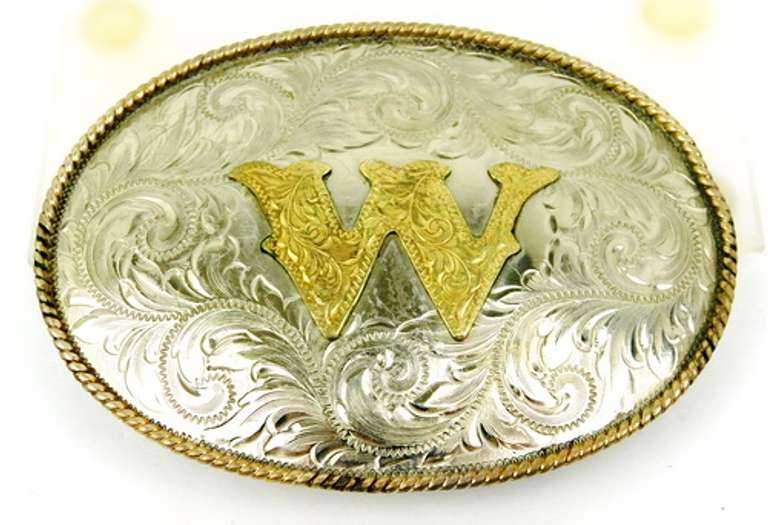 Montana Silversmiths German Silver Belt Buckle