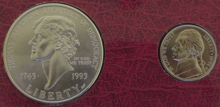 The Thomas Jefferson Coinage And Currency Set With COA